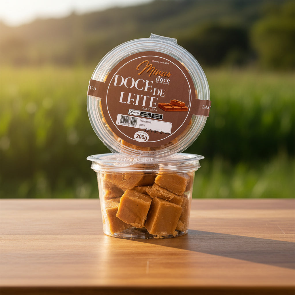 DOCE DE LEITE EM CUBOS 200G