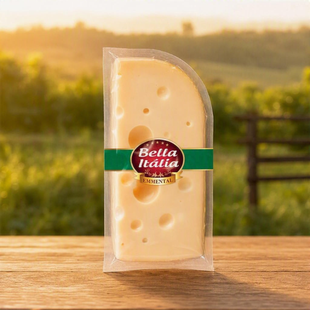 QUEIJO EMMENTAL BELLA ITÁLIA FATIA 140G