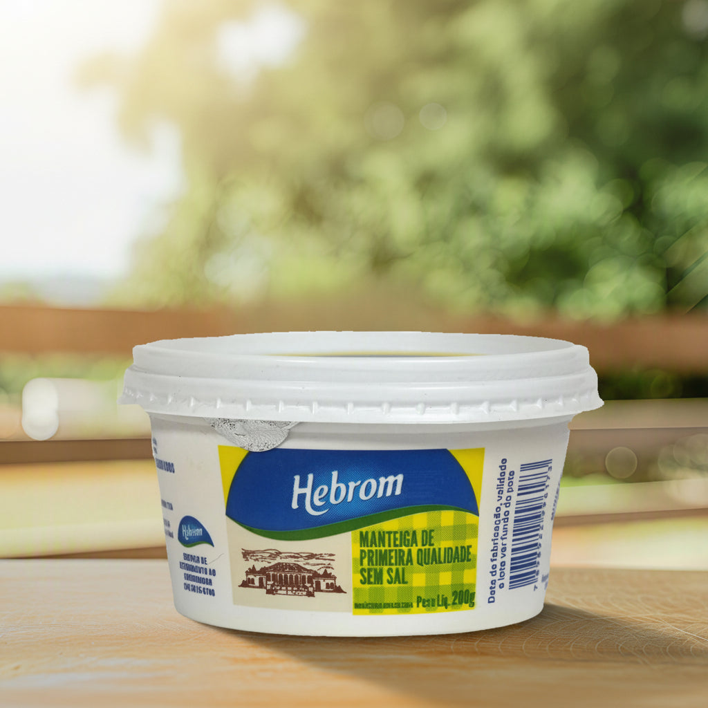MANTEIGA HEBROM SEM SAL POTE 200G