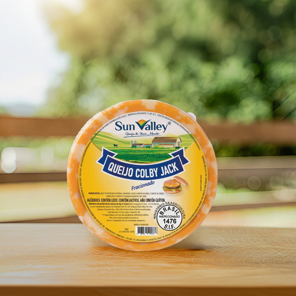 QUEIJO TIPO COLBY JACK SUN VALLEY FRACIONADO 180G