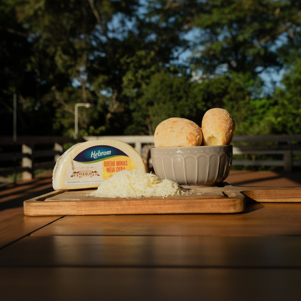 QUEIJO MINAS MEIA CURA HEBROM MEIA LUA (APROX. 500G)