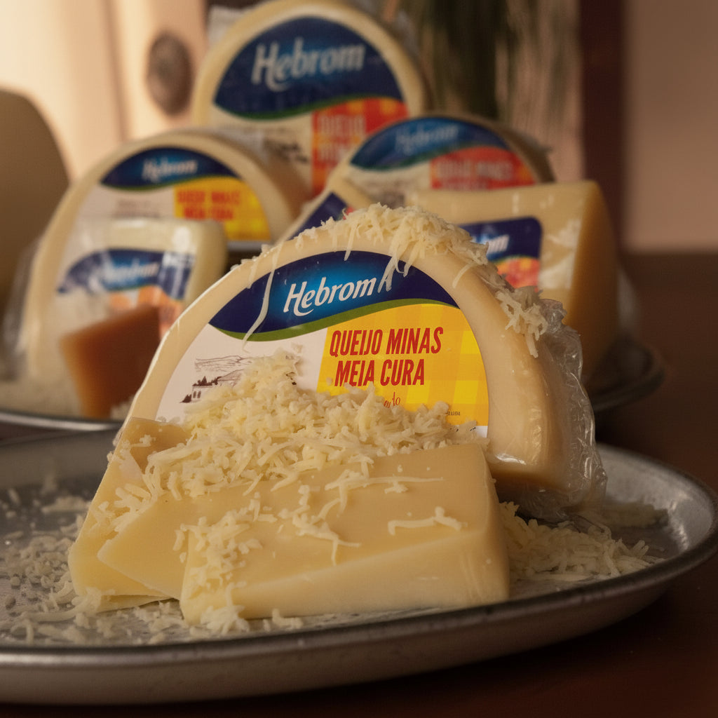 QUEIJO MINAS MEIA CURA HEBROM MEIA LUA (APROX. 500G)