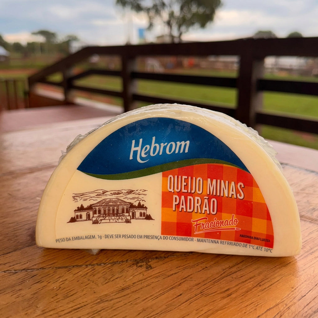 QUEIJO MINAS PADRÃO HEBROM MEIA LUA (APROX. 500G)