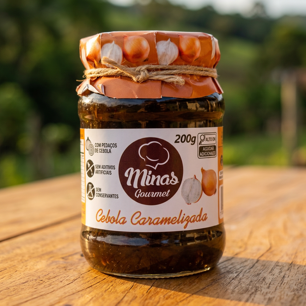 GELEIA ARTESANAL GOURMET DE CEBOLA CARAMELIZADA 200G