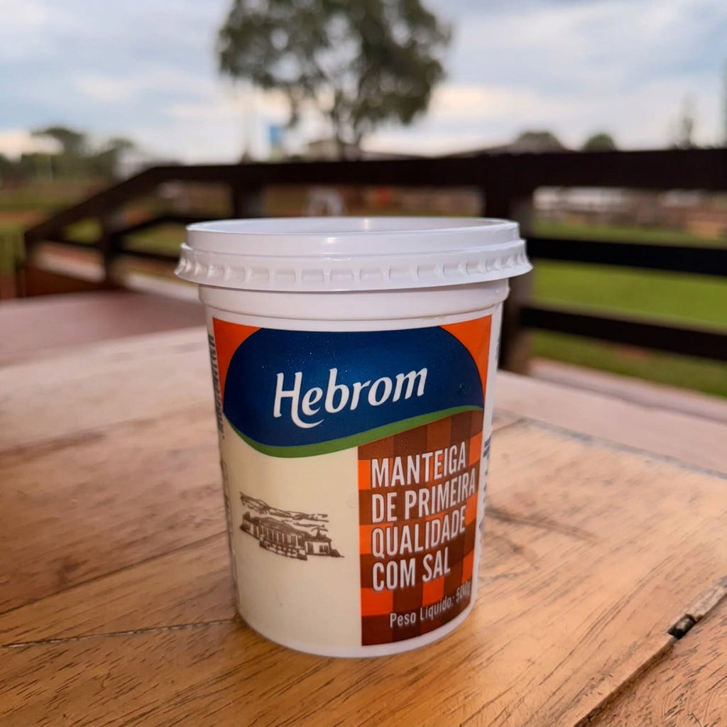 MANTEIGA HEBROM COM SAL POTE 500G